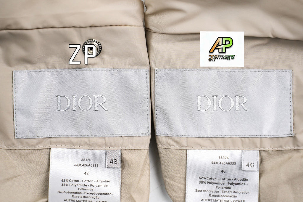 Dior Double-Sided Cotton-Padded Jacket with Rattan Quilting