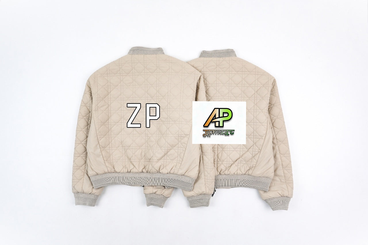 Dior Double-Sided Cotton-Padded Jacket with Rattan Quilting