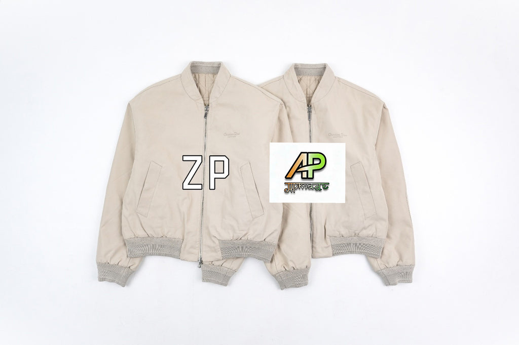 Dior Double-Sided Cotton-Padded Jacket with Rattan Quilting