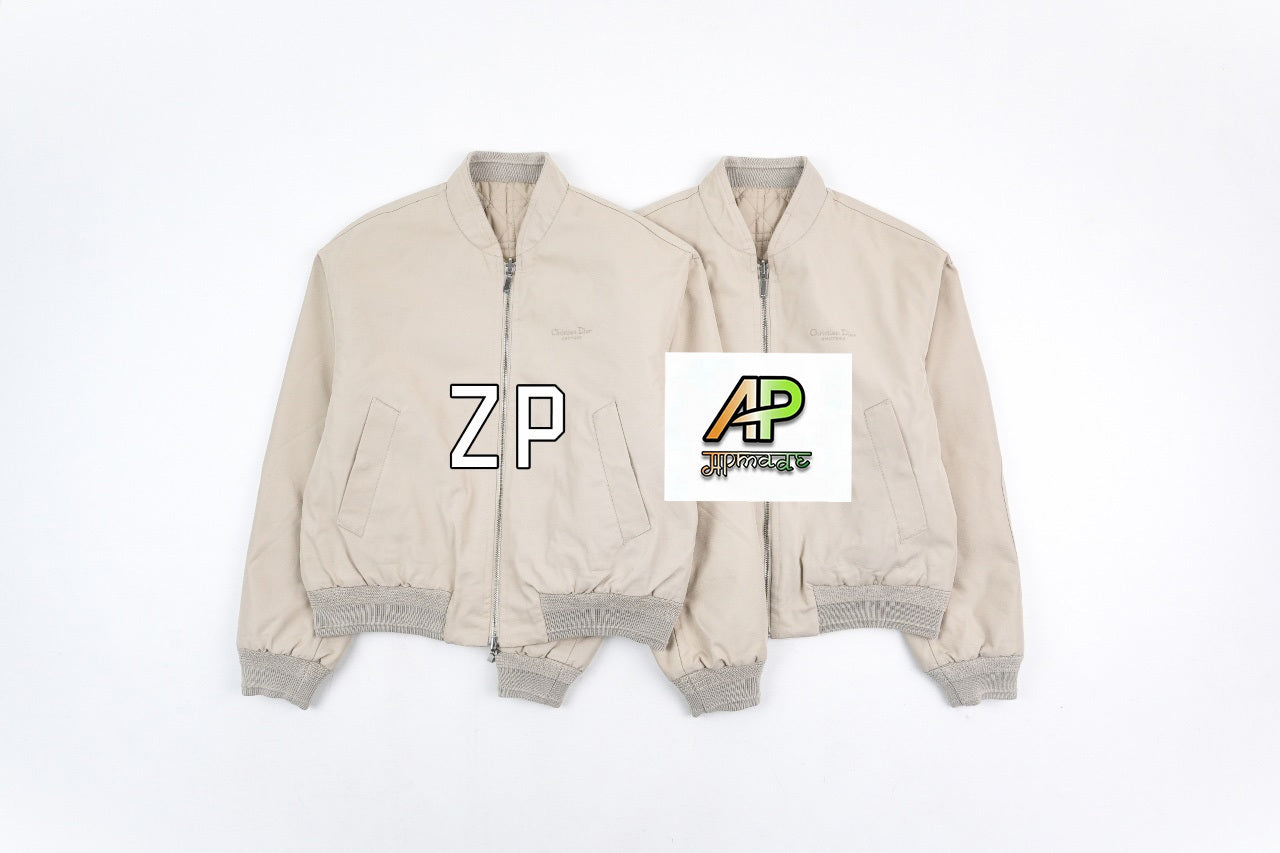 Dior Double-Sided Cotton-Padded Jacket with Rattan Quilting