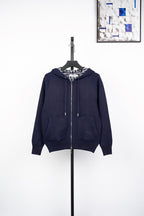 Dior Jacquard Hooded Reversible Zipped Jacket