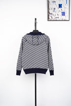 Dior Jacquard Hooded Reversible Zipped Jacket