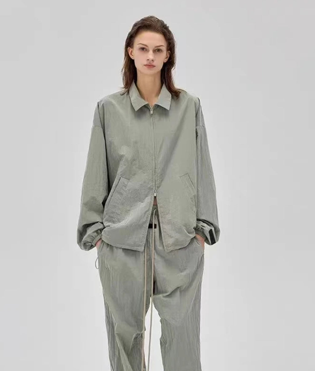 Dior Double-line Metallic Nylon Jacket