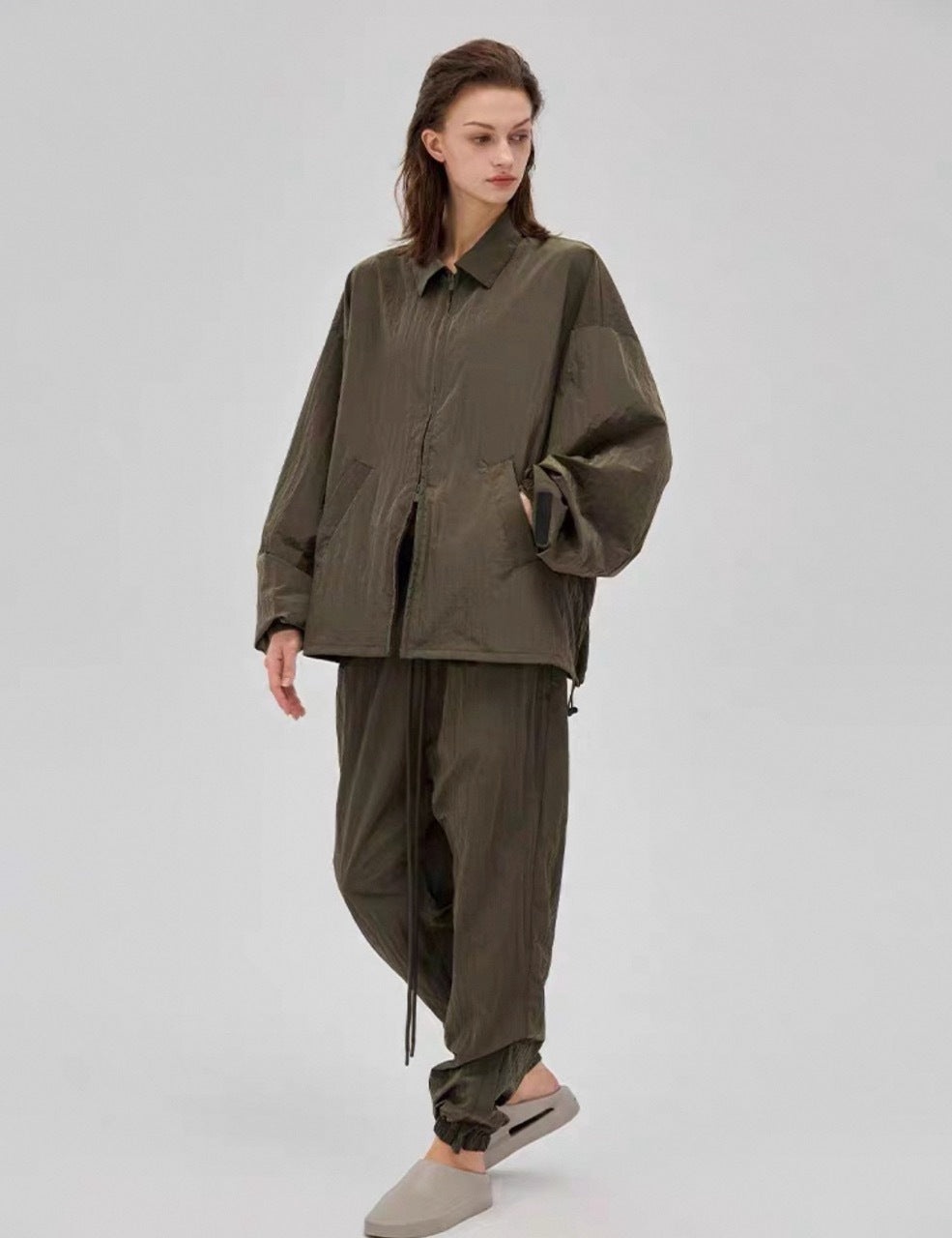 Dior Double-line Metallic Nylon Jacket