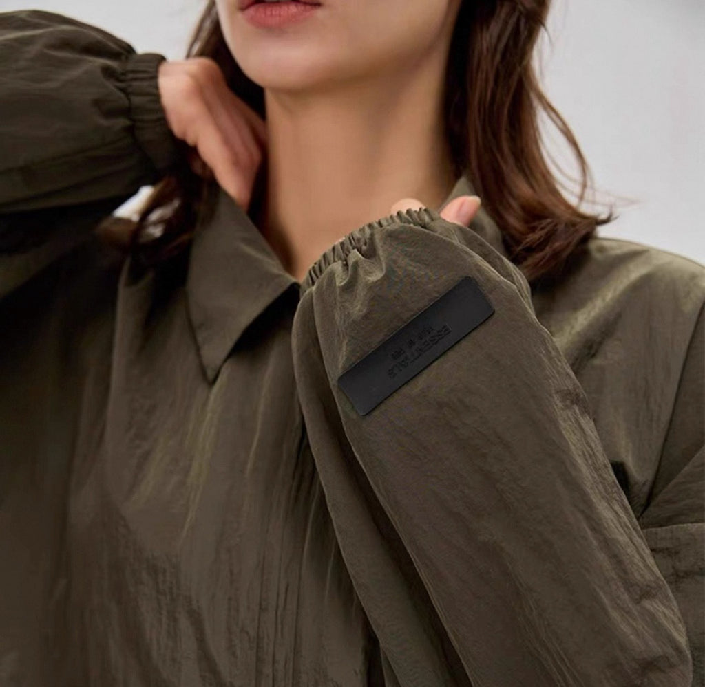 Dior Double-line Metallic Nylon Jacket