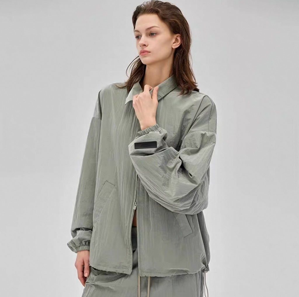 Dior Double-line Metallic Nylon Jacket