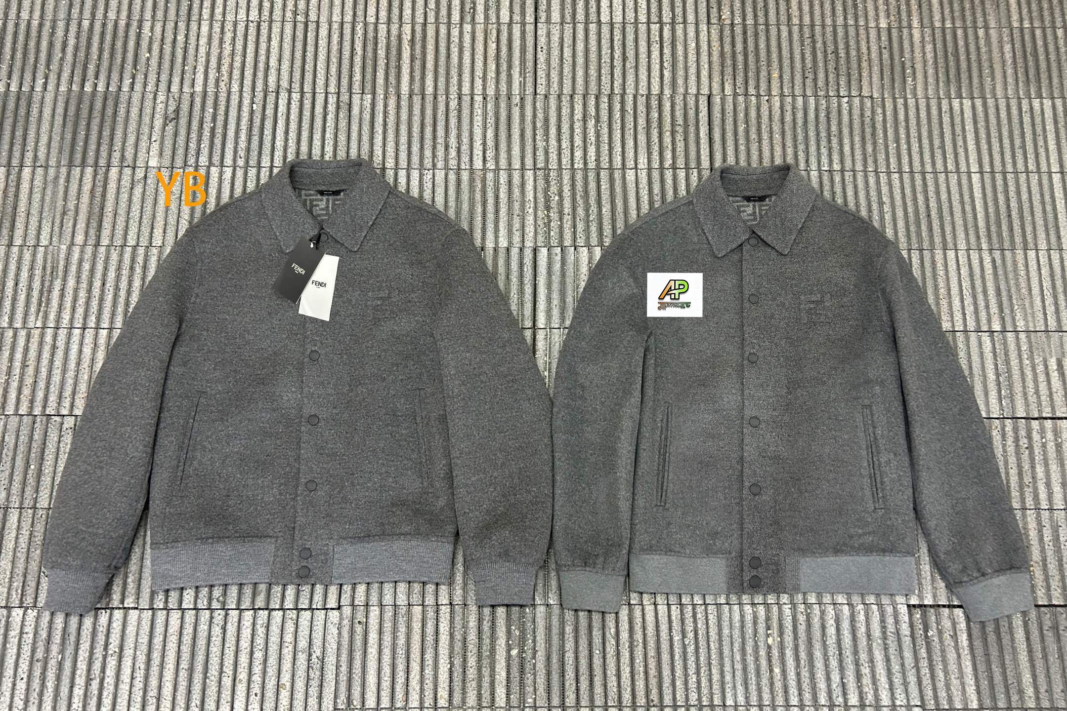 Fendi Lapel Single-Breasted Wool Jacket