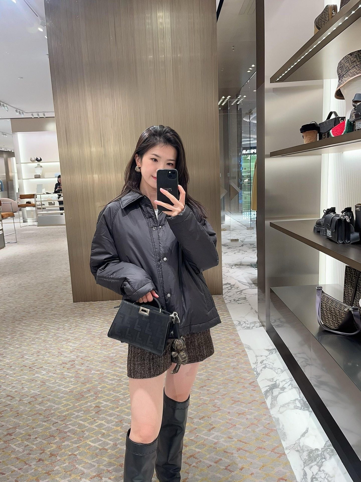 Fendi Lapel Gabardine Jacket
