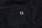 Fendi Hooded Zip-Up Cashmere Sweatshirt Jacket
