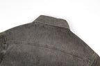 Fendi Lapel Single-Breasted Over-Dyed Denim Jacket