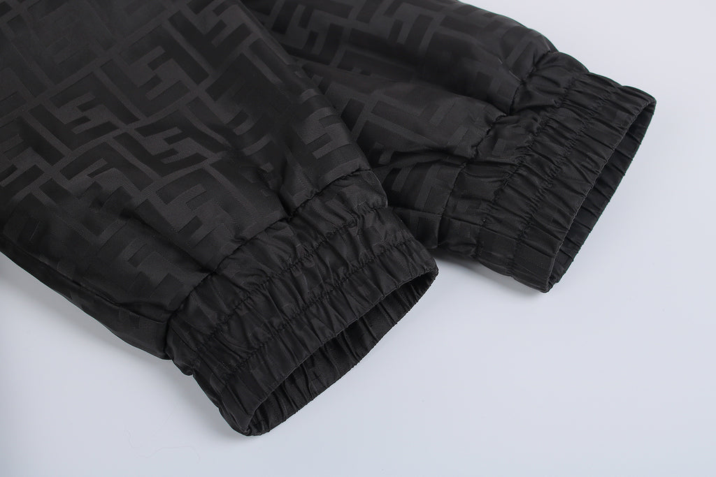 Fendi Stand Collar Nylon Bomber Jacket