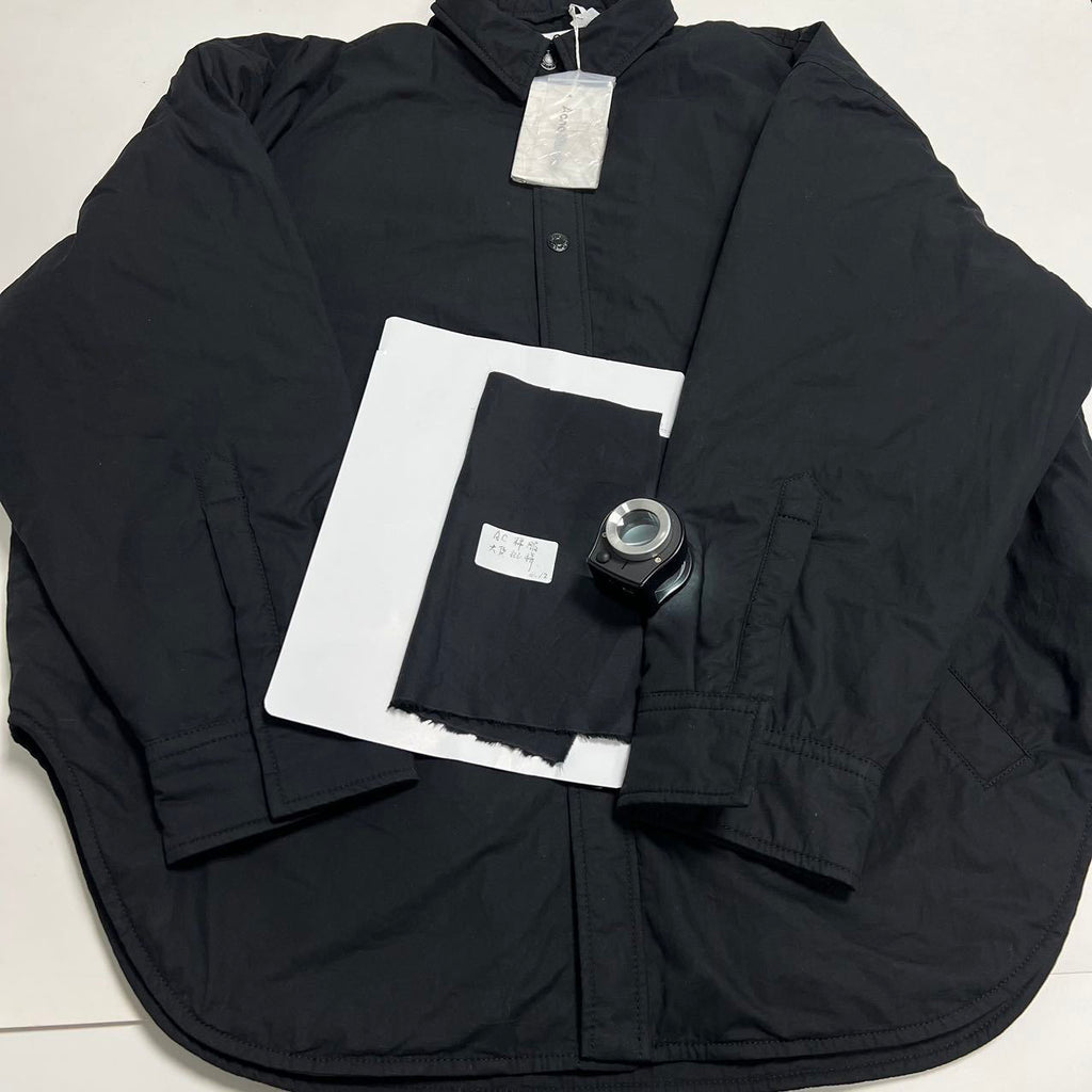 Acne Studios Black Padded Jacket with Starry Sky Pattern