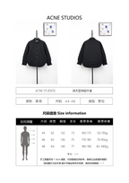 Acne Studios Black Padded Jacket with Starry Sky Pattern