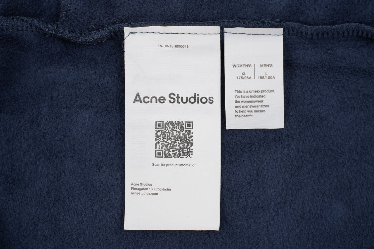 Acne Studios High-Back Lettering Jacket – Navy Blue