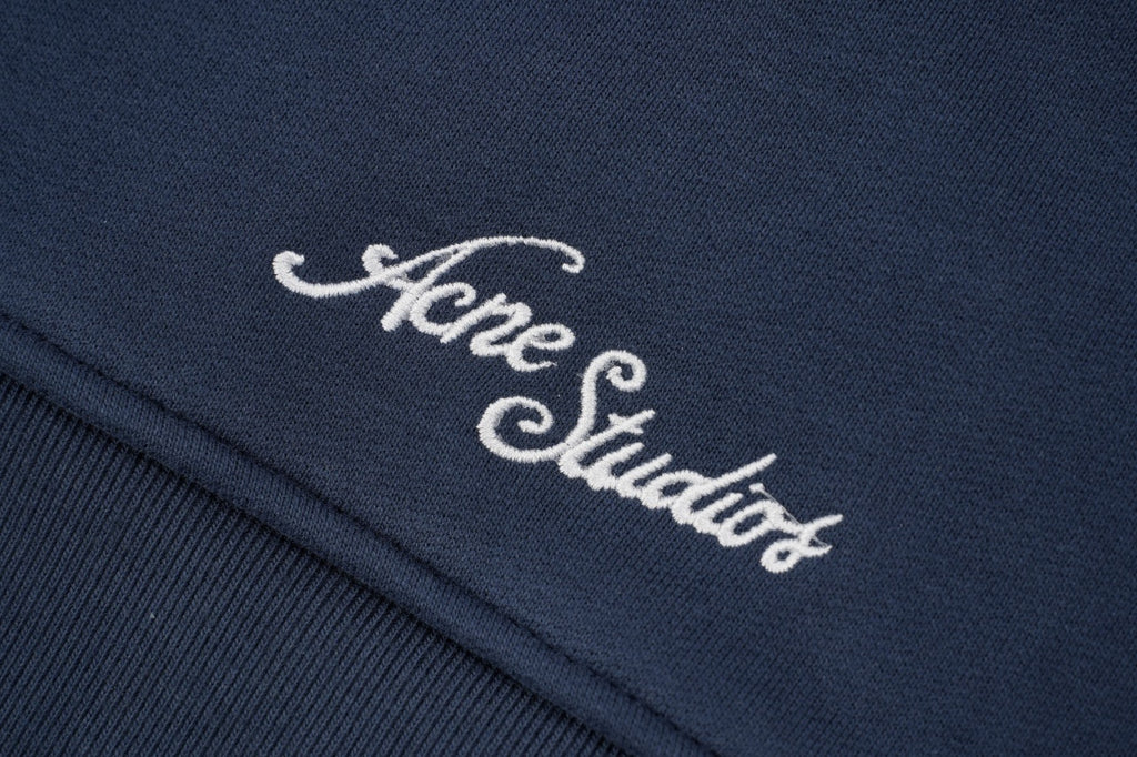 Acne Studios High-Back Lettering Jacket – Navy Blue