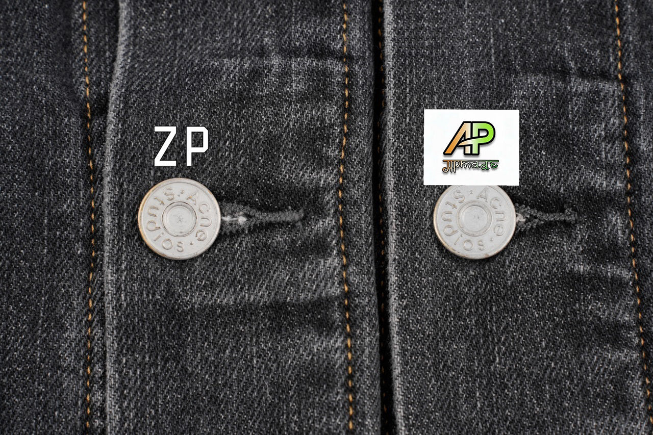 Acne Studios Washed Ink-Splashed Denim Jacket