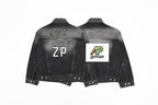 Acne Studios Washed Ink-Splashed Denim Jacket