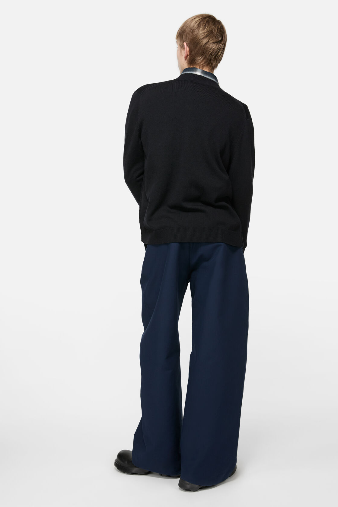 Acne Studios Bow and Letter Embroidered Cardigan Jacket