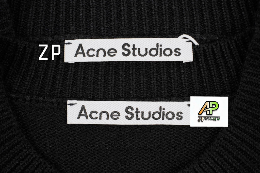 Acne Studios Bow and Letter Embroidered Cardigan Jacket