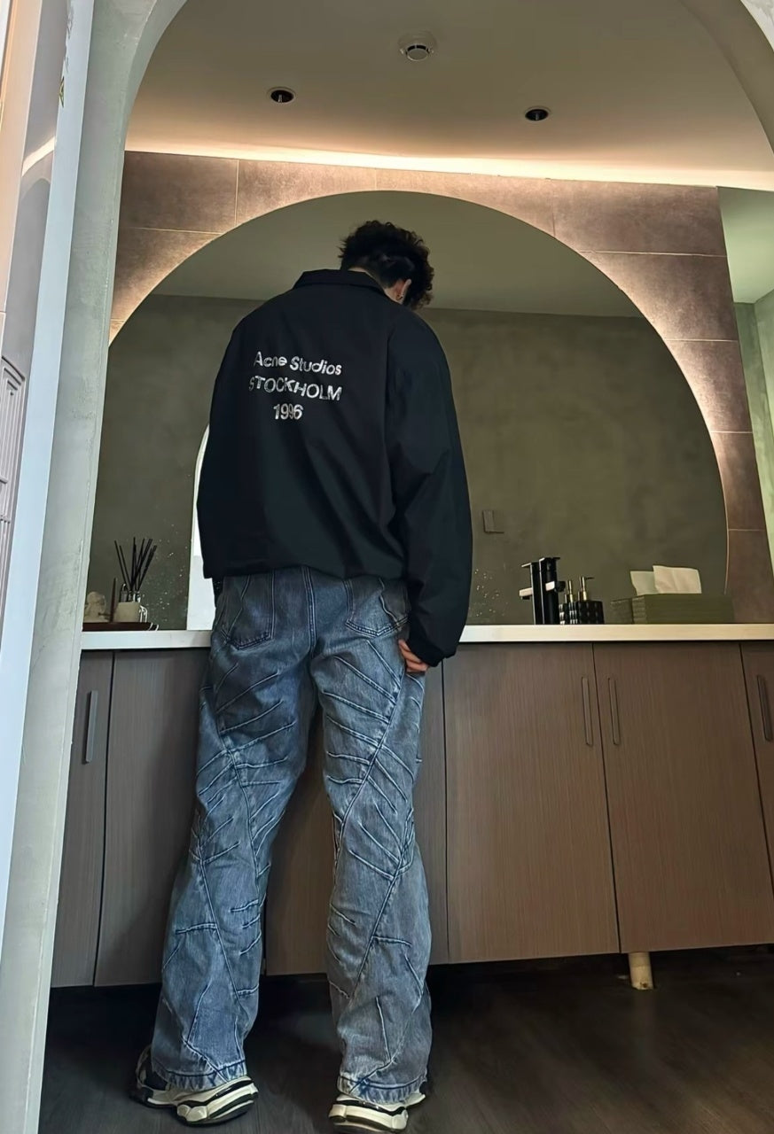 Acne Studios 1996 Mottled Letter Jacket