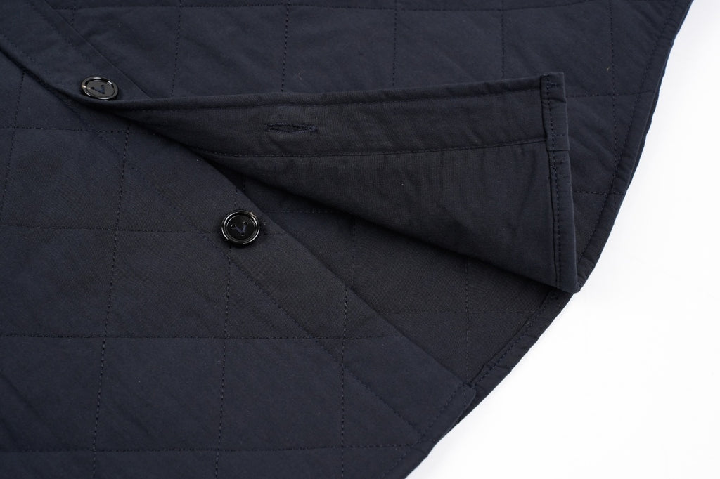 Bottega Veneta Pocket Leather Label Diamond Quilted Cotton Jacket