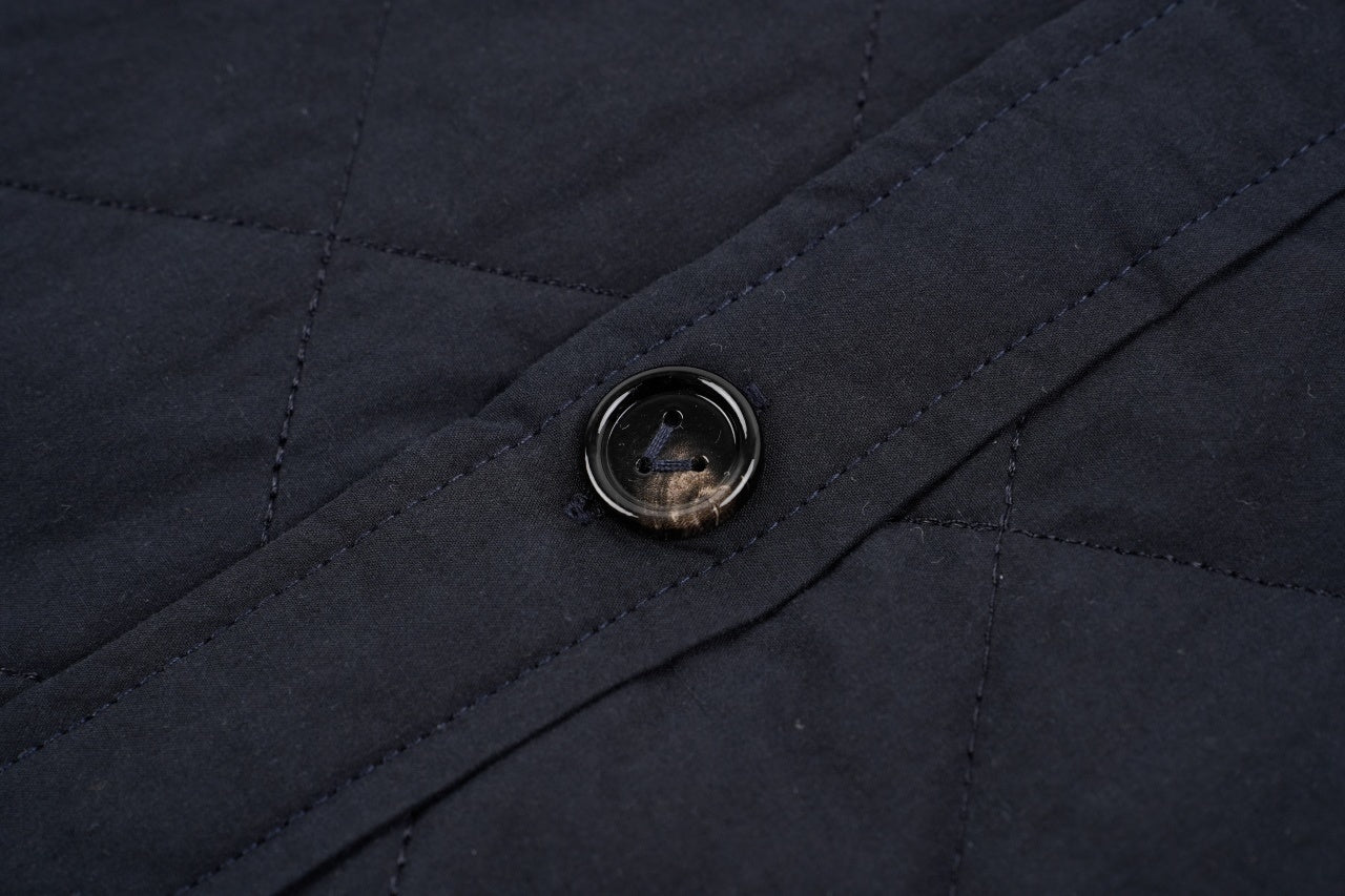 Bottega Veneta Pocket Leather Label Diamond Quilted Cotton Jacket