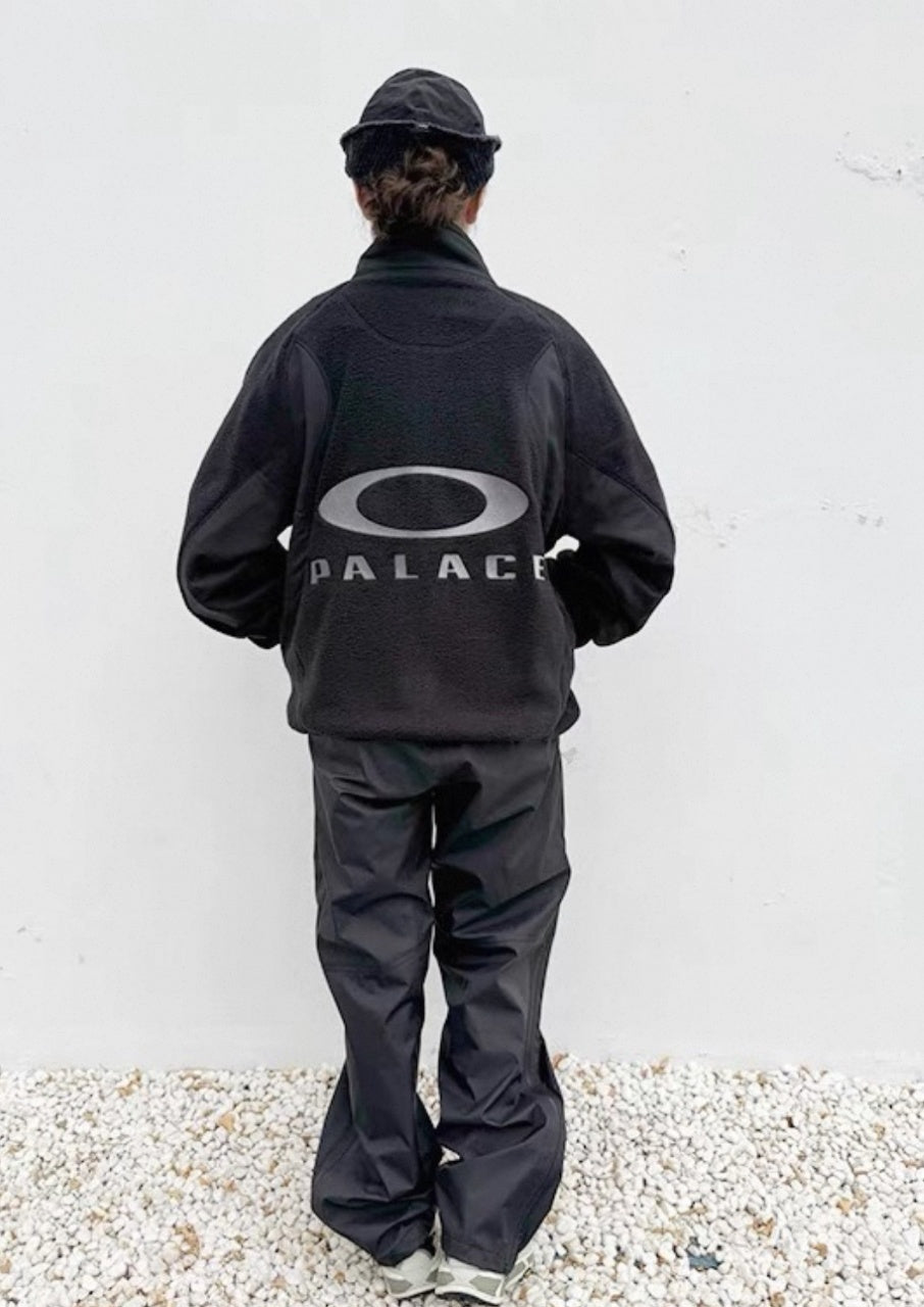 Palace Collaboration O-Letter Stand-Up Collar Fleece Jacket