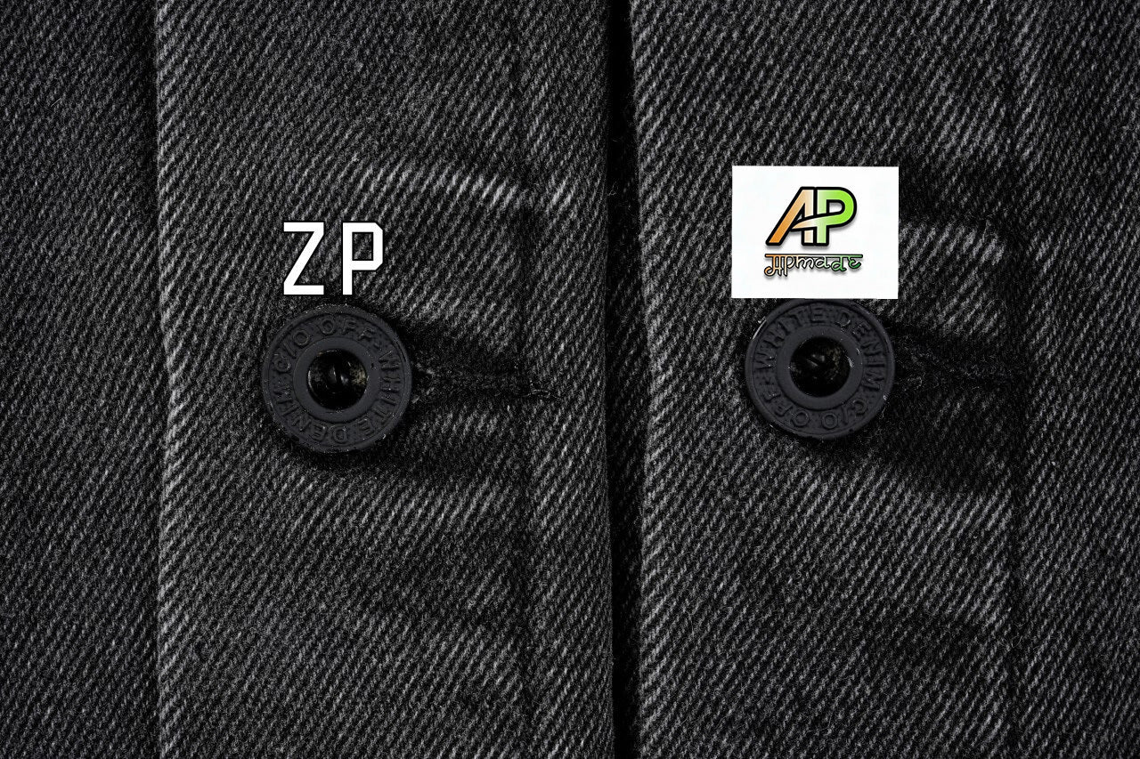 Off-White Yellow Glue Arrow Print Denim Jacket