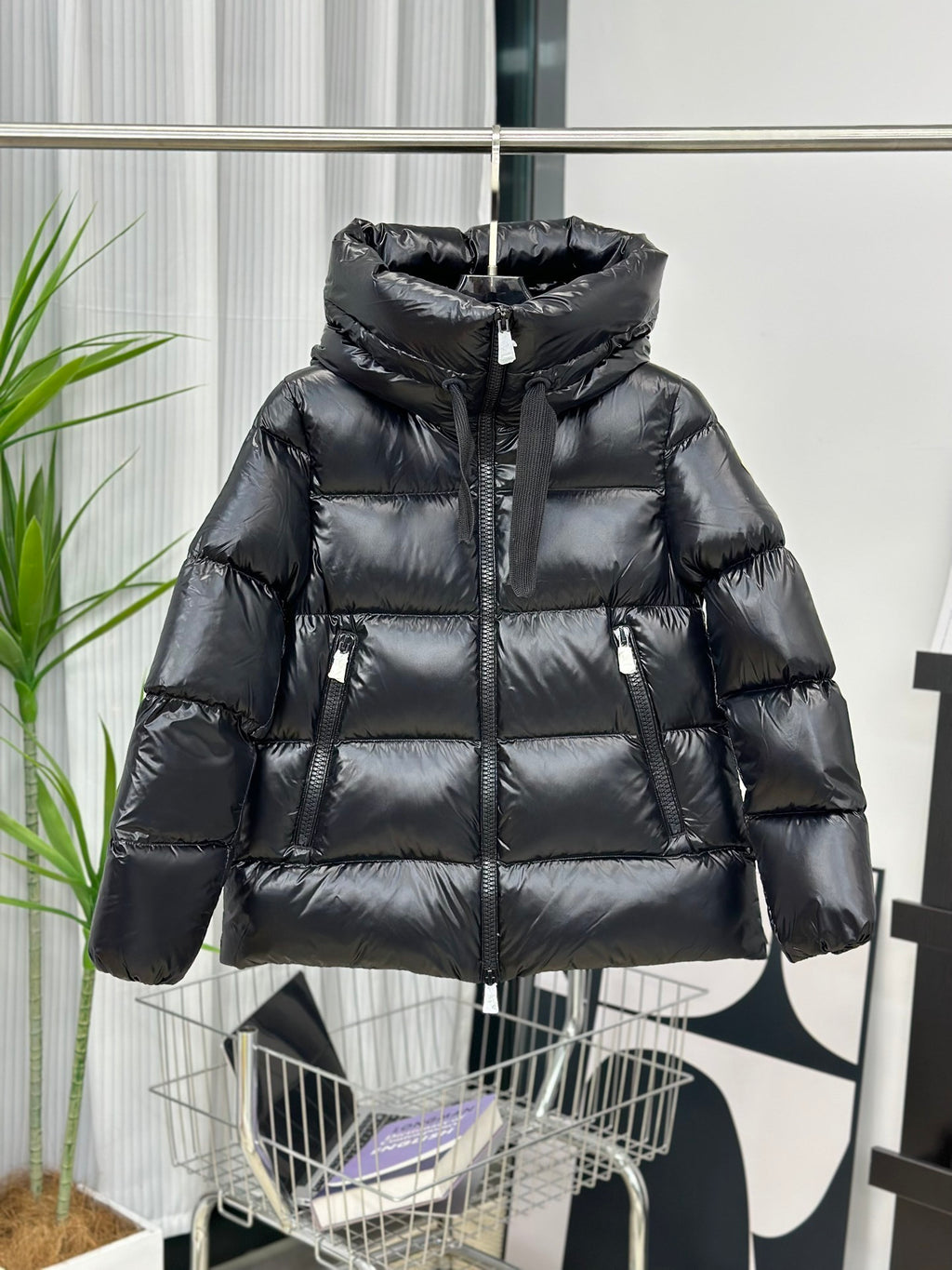 Moncler Hooded Short Down Jacket