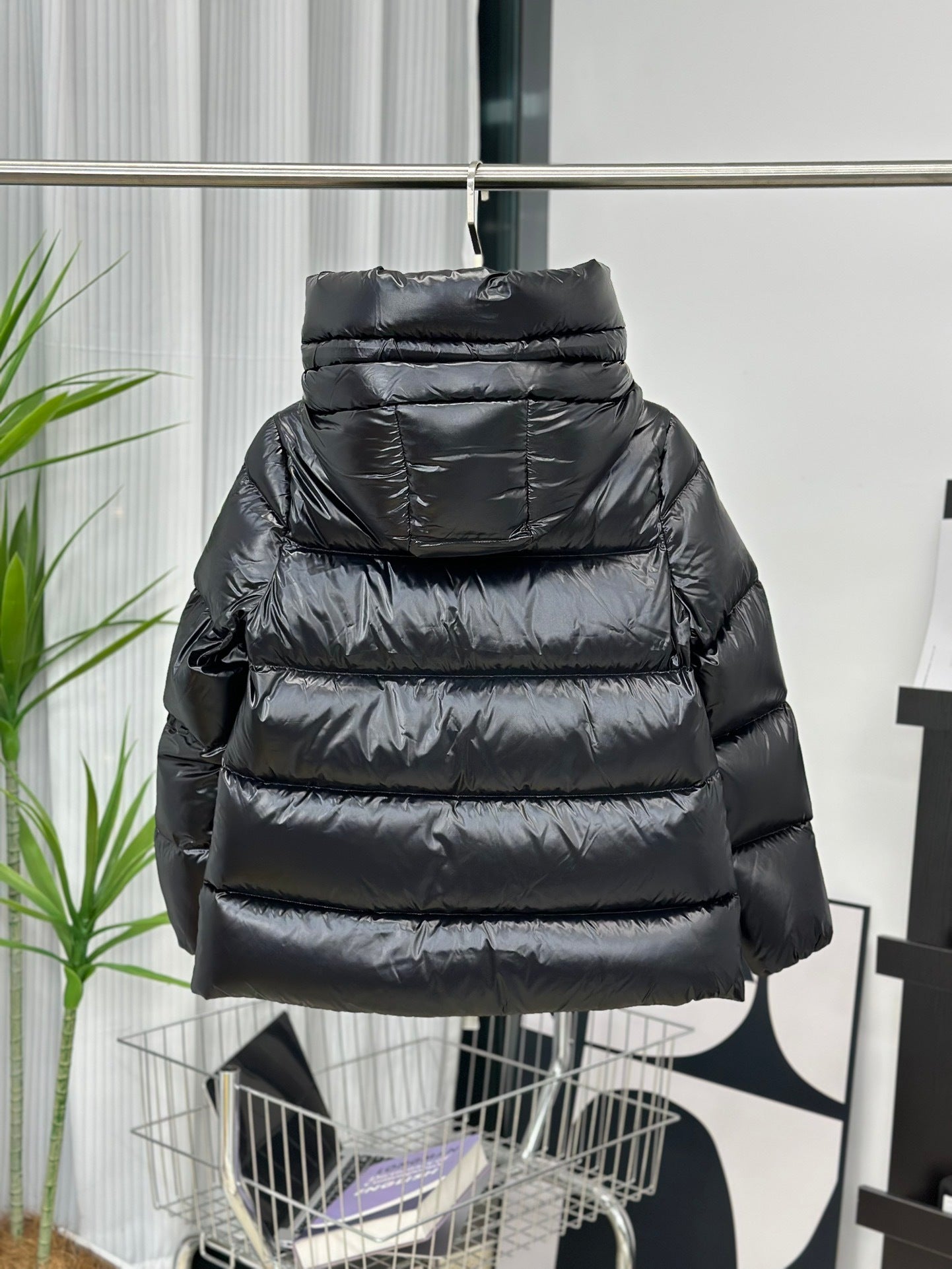 Moncler Hooded Short Down Jacket
