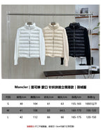 Moncler Knitted Patchwork Stand Collar Down Jacket