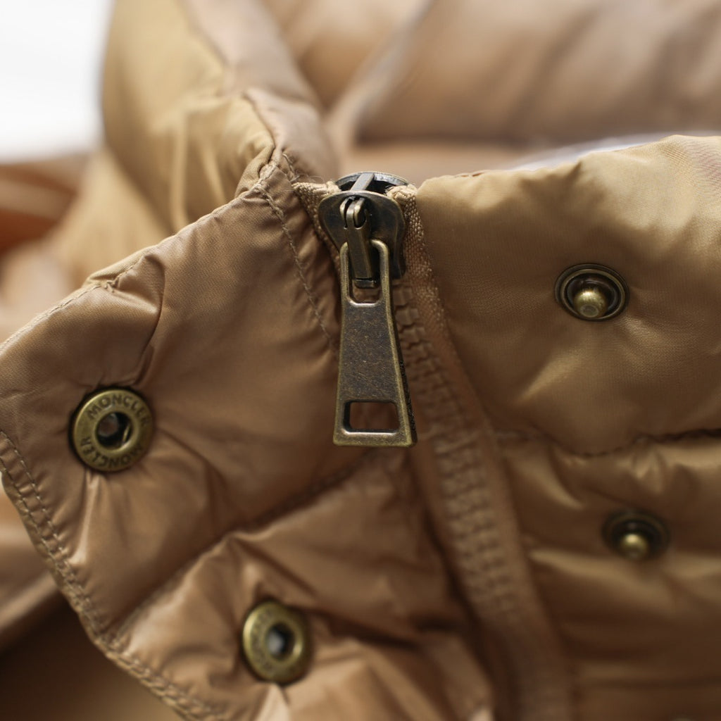 Moncler Agneux Elastic Waist Hooded Down Jacket