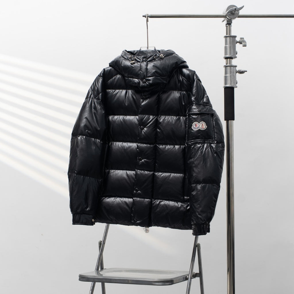 Moncler 70th Anniversary Double Logo Hooded Down Jacket