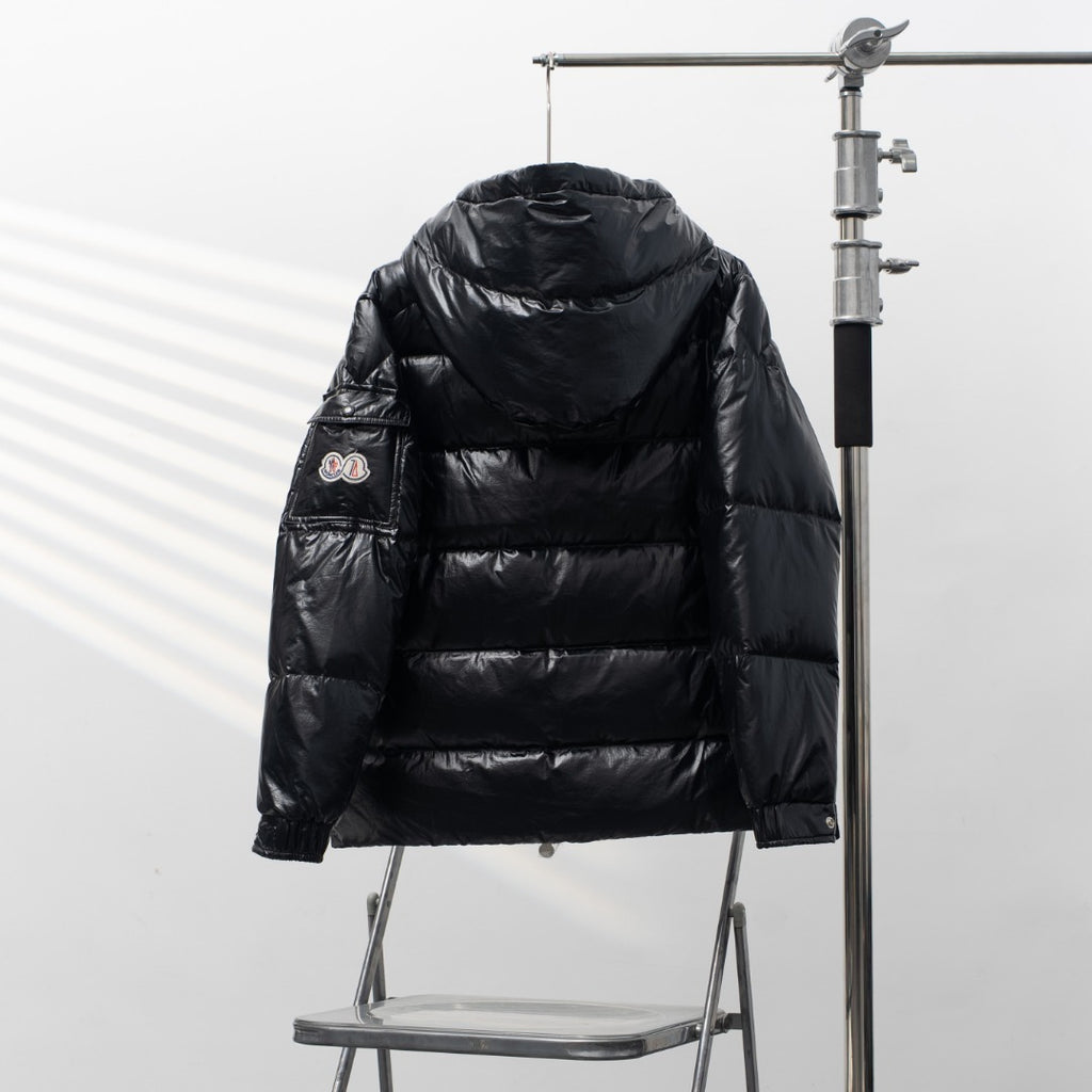 Moncler 70th Anniversary Double Logo Hooded Down Jacket