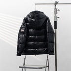Moncler 70th Anniversary Double Logo Hooded Down Jacket