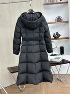Moncler Long Hooded Down Jacket