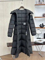 Moncler Long Hooded Down Jacket