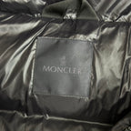 Moncler Midi-Length Down Jacket with Felt Badge