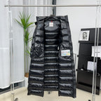 Moncler Below-Knee Belted Down Jacket