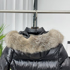 Moncler Below-Knee Belted Down Jacket