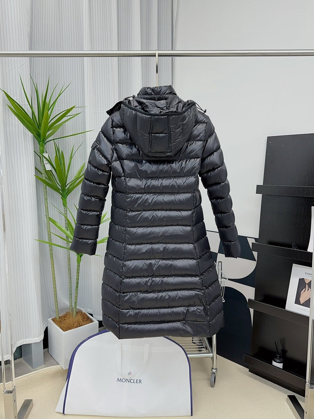 Moncler Long Waist Down Jacket