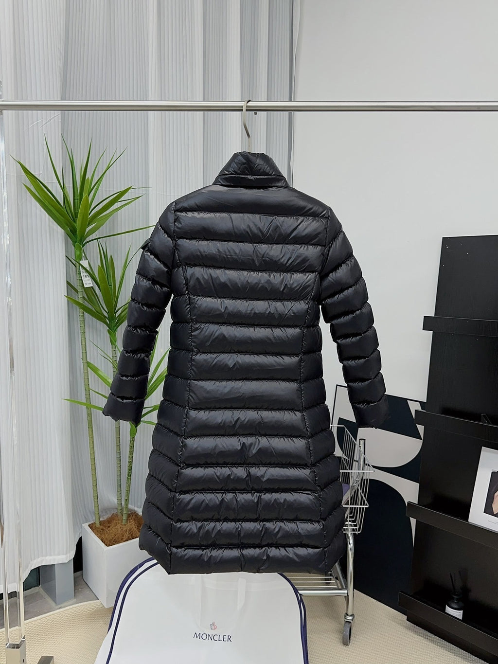 Moncler Long Waist Down Jacket
