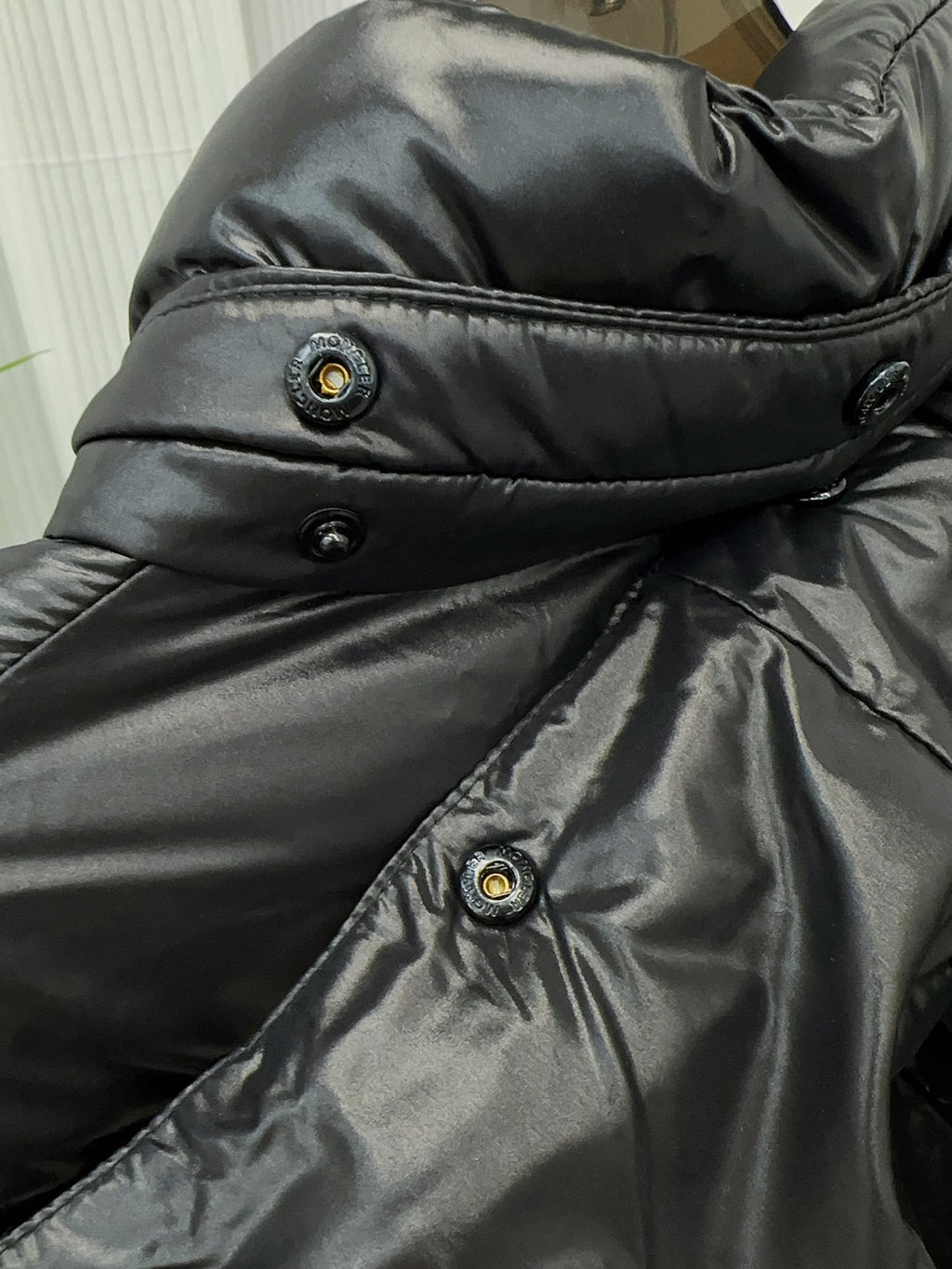 Moncler Long Waist Down Jacket
