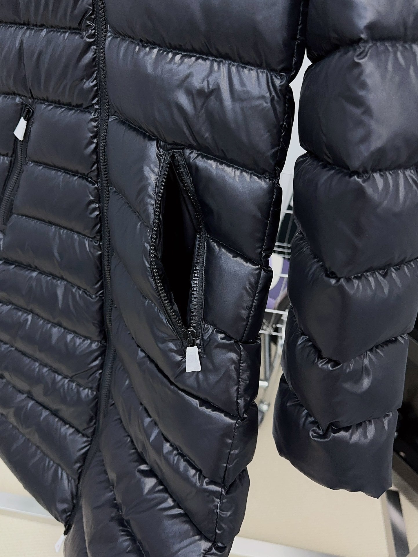 Moncler Long Waist Down Jacket