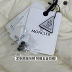 Moncler Silver Fox Fur Collar Long Down Jacket