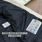 Moncler Silver Fox Fur Collar Long Down Jacket