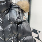 Moncler Mid-Length Waisted Down Jacket