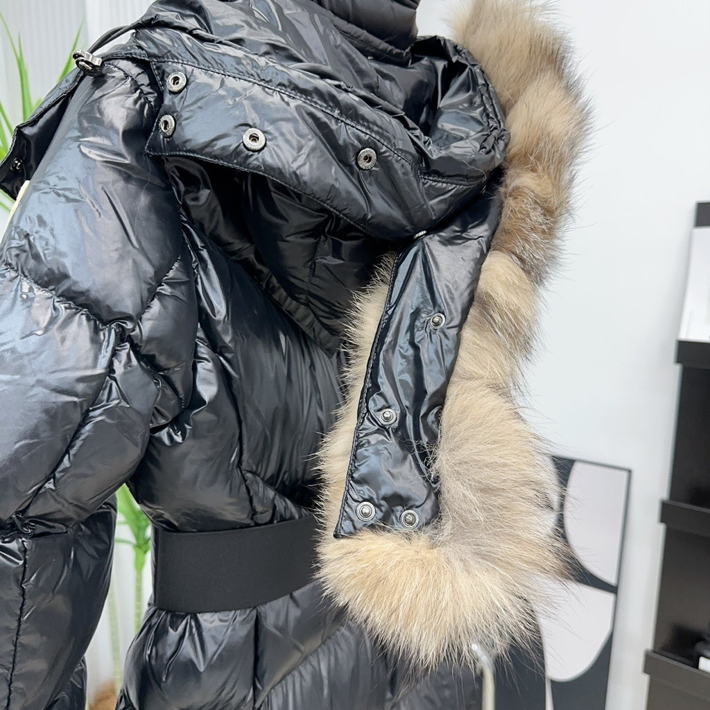 Moncler Mid-Length Waisted Down Jacket