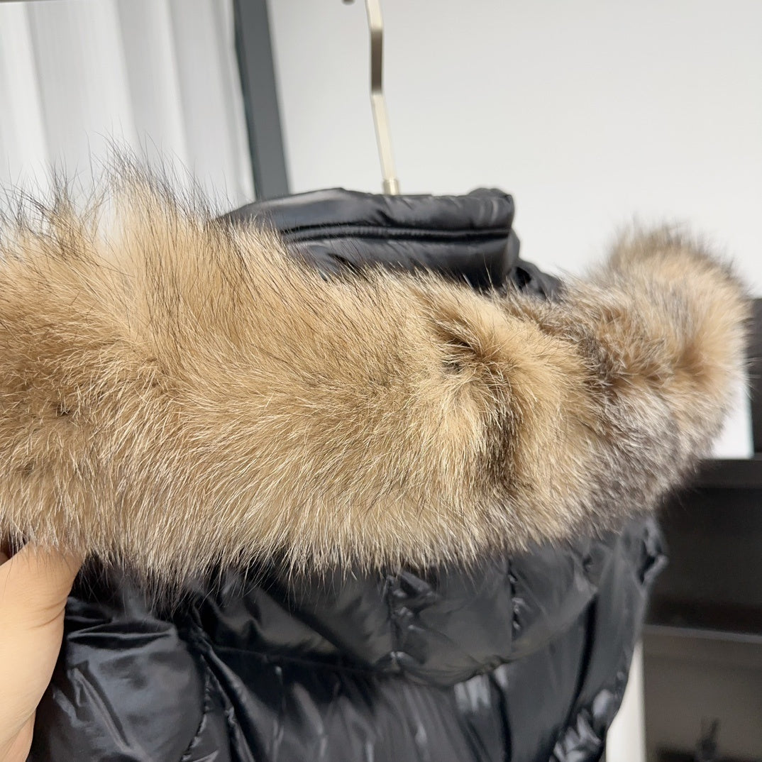 Moncler Mid-Length Waisted Down Jacket