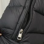 Moncler Down Jacket with Woven Ribbon Sleeves